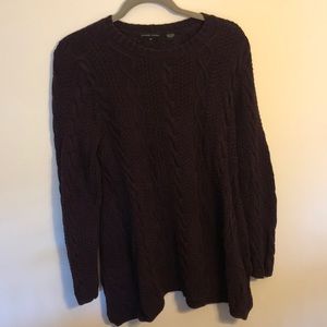Purple knit Jeanne Pierre sweater